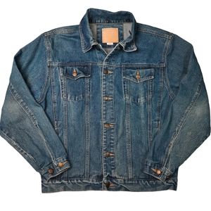 Vintage Cotton Denim Trucker Jean Jacket SZ M